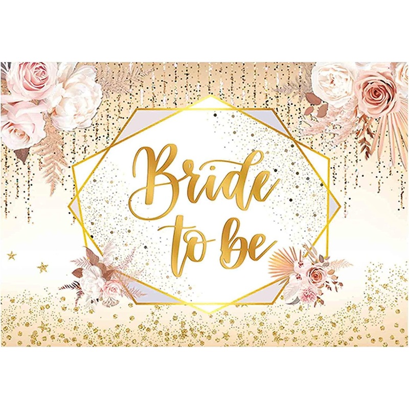 Boho Bride to Be Backdrop Bridal Shower Engagement Wedding Miss to Mrs Party Supplies