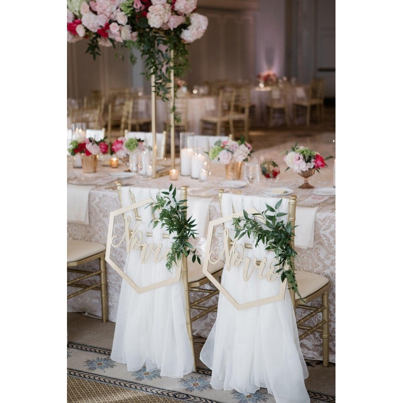 Chiffon Chiavari Wedding Chair Sash Set of 6 Sashes