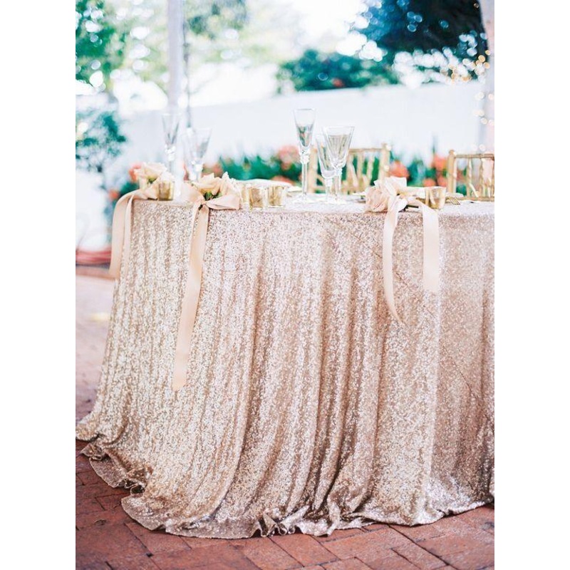Glittery Sequin Table Runner Sequin Fabric Tablecloth for Wedding Reception