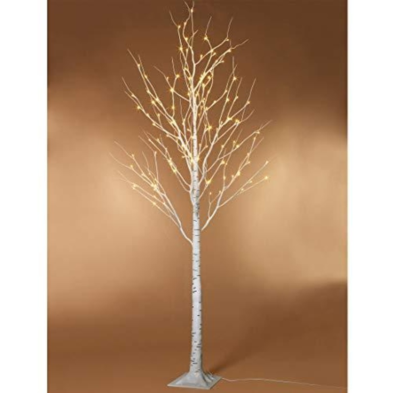 Lighted Birch Tree 6 Feet 96 LED for Home Wedding Festival Party Christmas Decoration