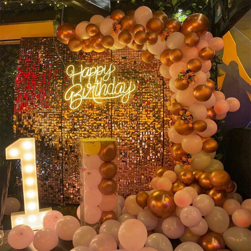 Shimmer Wall Backdrop Sequin Panels Gold Backdrop Decoration for Birthday, Wedding
