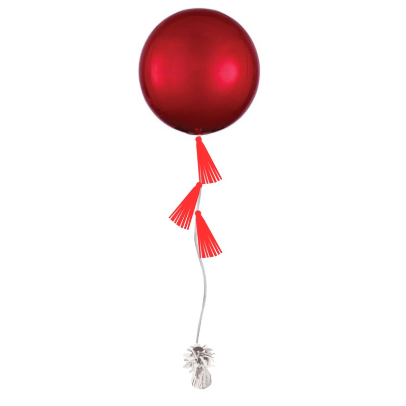 Red Tasseled Orb