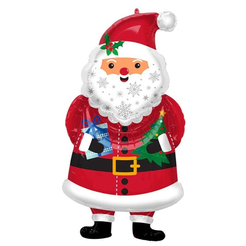 Snowy Santa Balloon