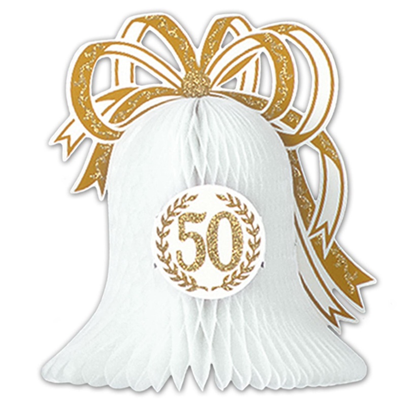 50th Anniversary Centerpiece- Wedding Bell
