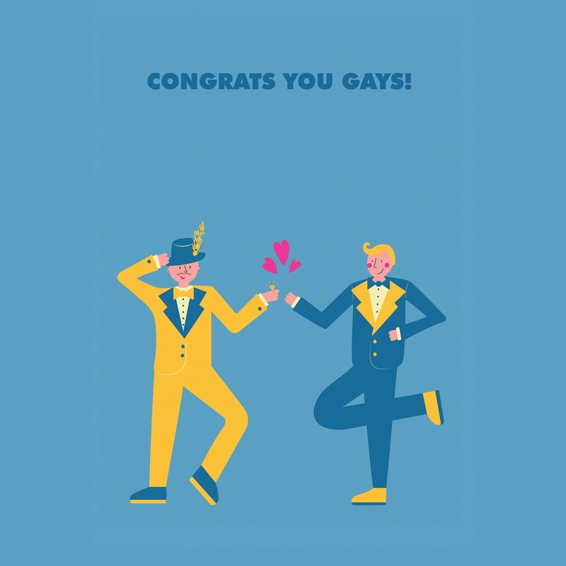 Gay Wedding Card