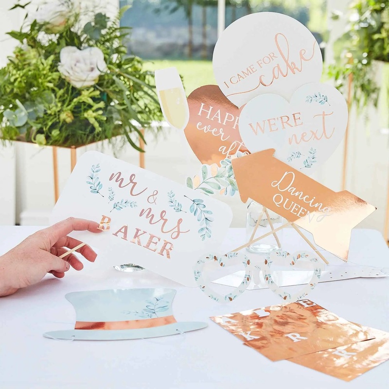 Ginger Ray Botanical Wedding Photo Props