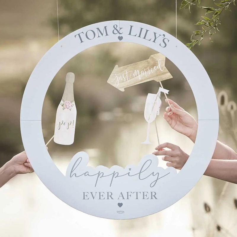 Ginger Ray Customisable Wedding Photo Booth Frame - PICK UP ONLY