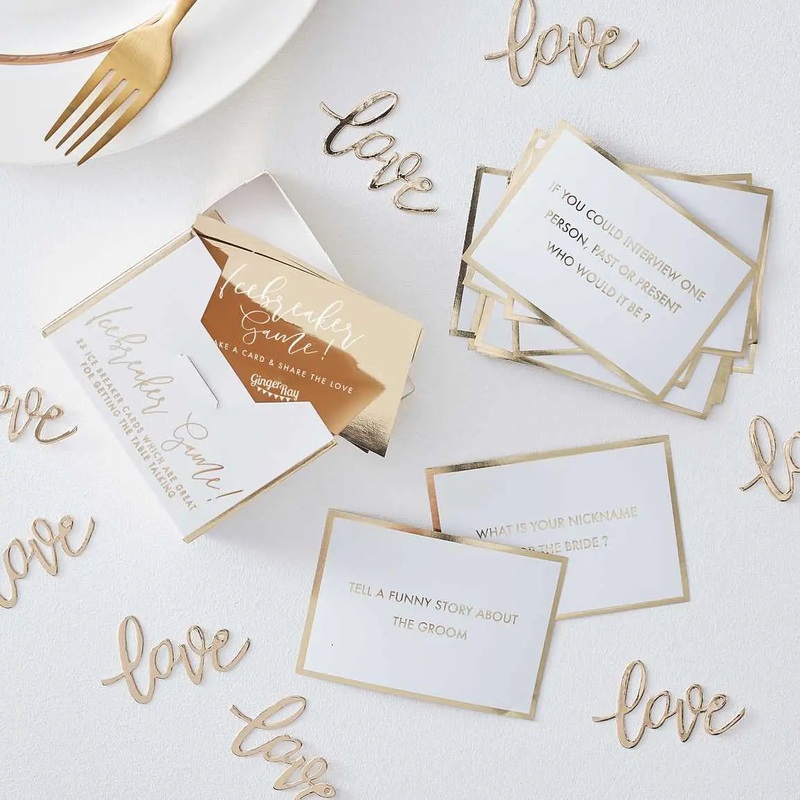 Ginger Ray Trivia Ice Breaker Wedding Table Game