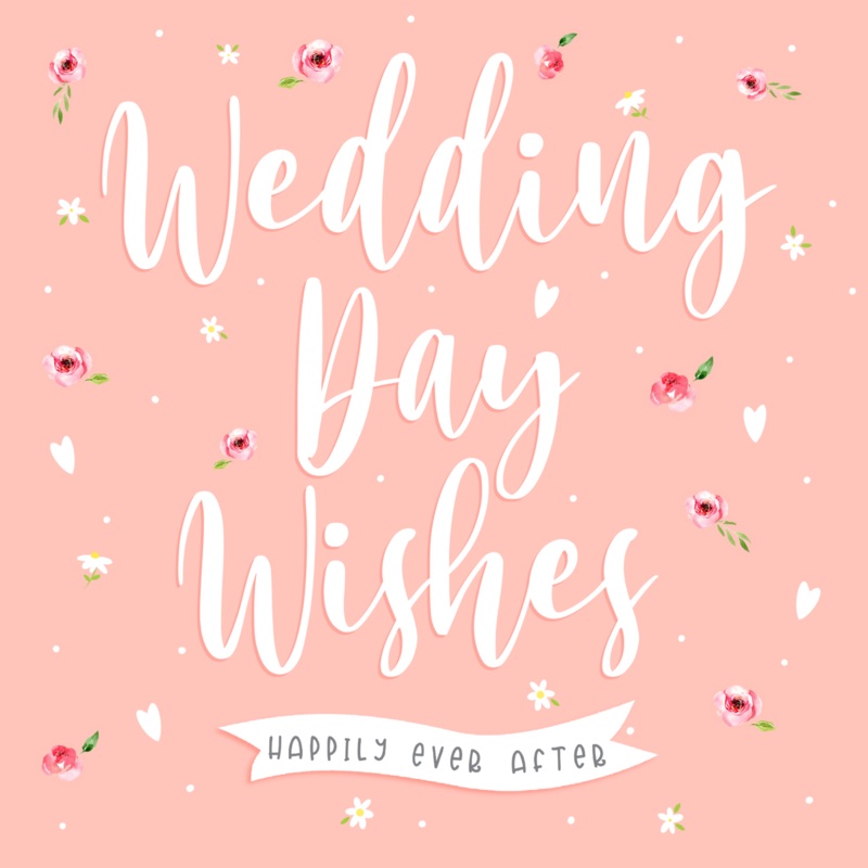 Wedding Day Wishes Happily Ever After Card