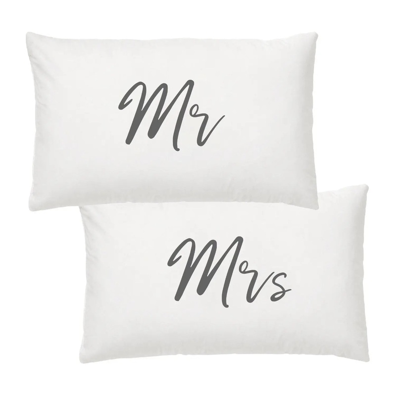 Wedding Mr & Mrs Pillowcase Set
