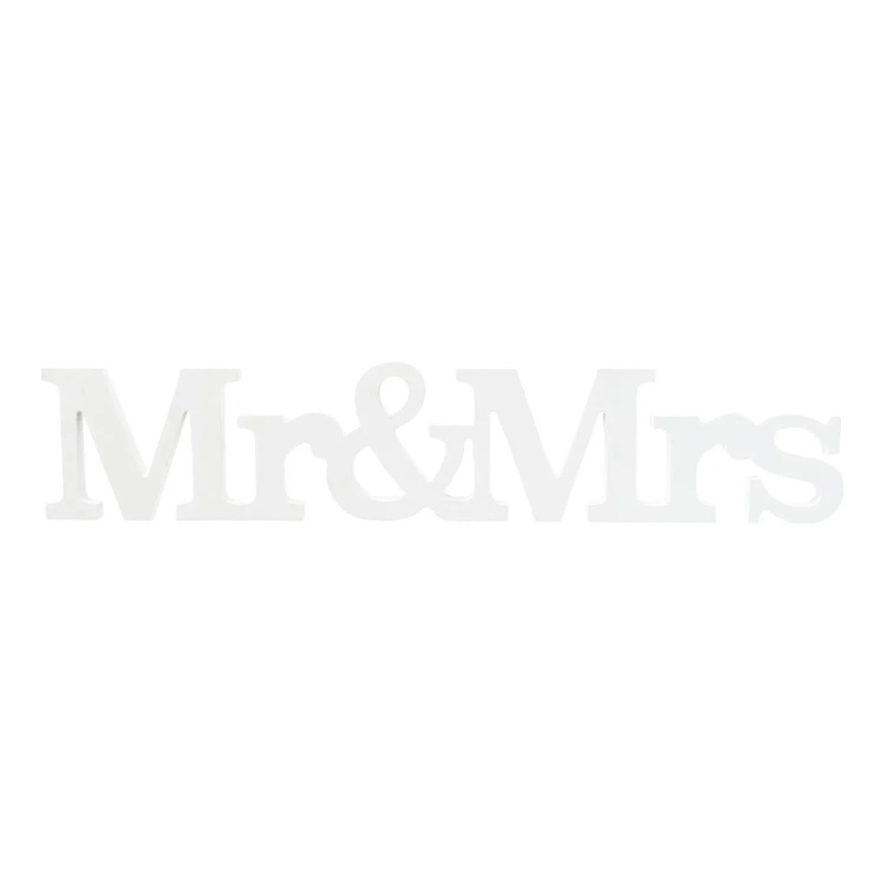 Wedding Mr & Mrs Table Word Decorations