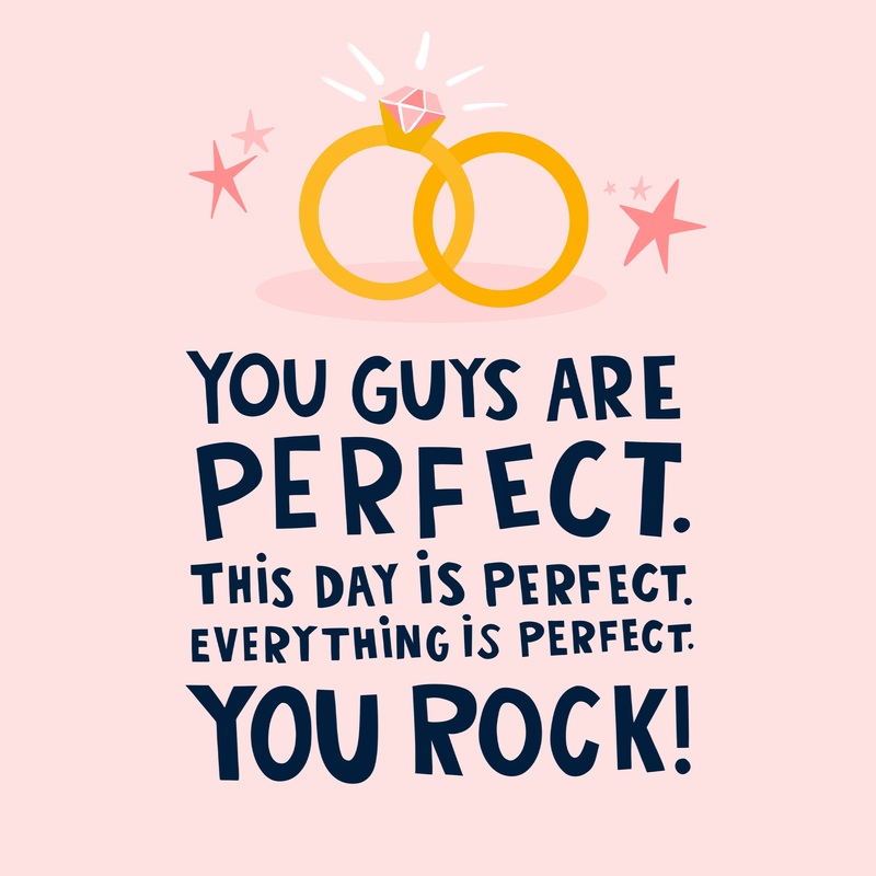 Wedding Rings You Rock Wedding Card