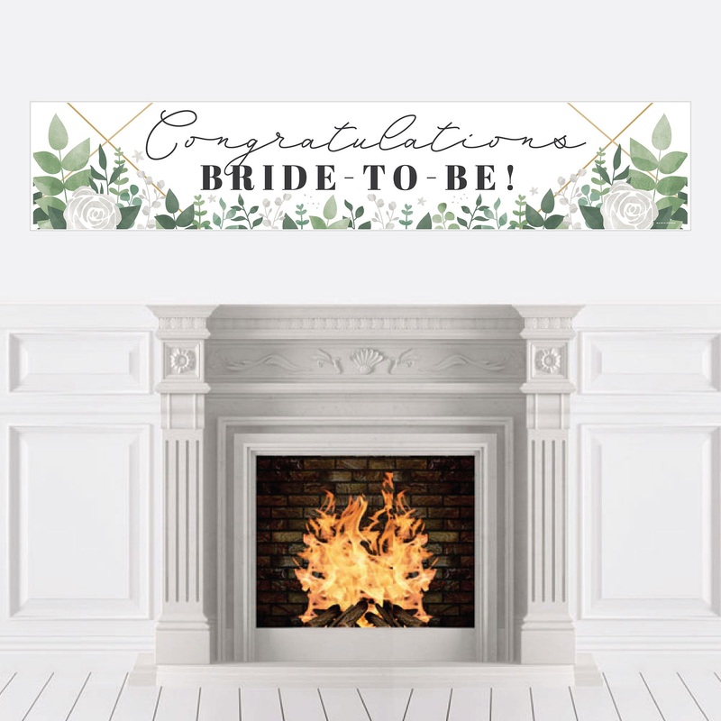 Boho Botanical Bride - Greenery Bridal Shower and Wedding Party Decorations Party Banner