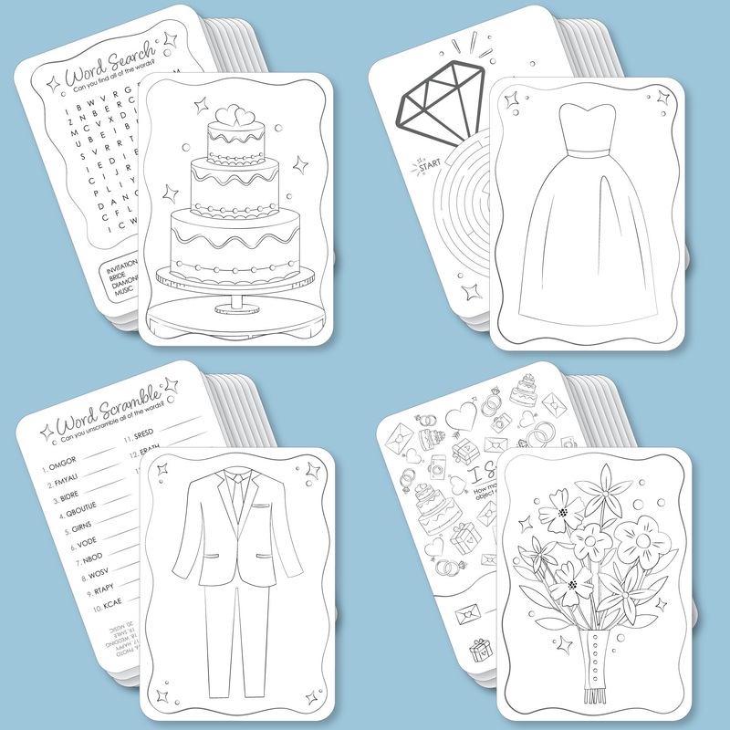 Kids Table Wedding Game Bundle