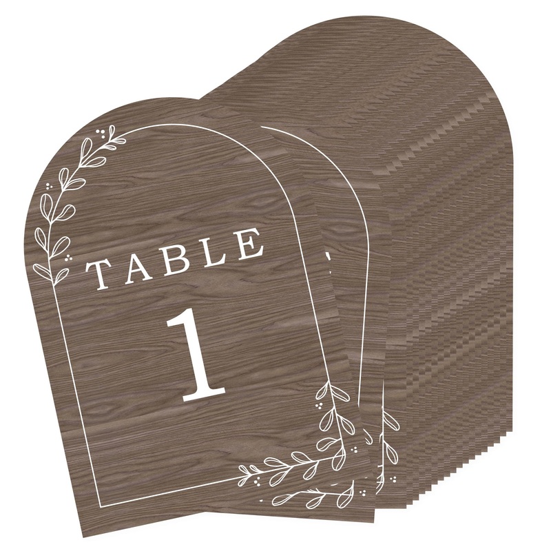 Rustic Wedding Table Numbers - 20 Ct