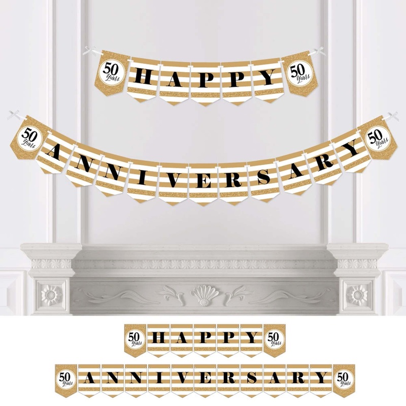 We Still Do - 50th Wedding Anniversary - Anniversary Party Bunting Banner and Decorations
