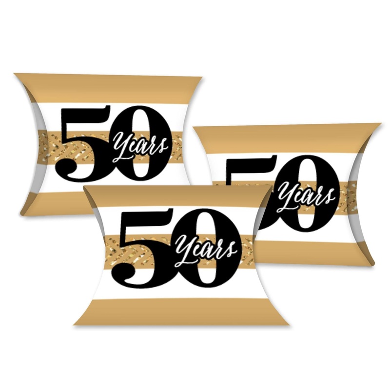 We Still Do - 50th Wedding Anniversary - Favor Gift Boxes - Anniversary Party Petite Pillow Boxes - Set of 20