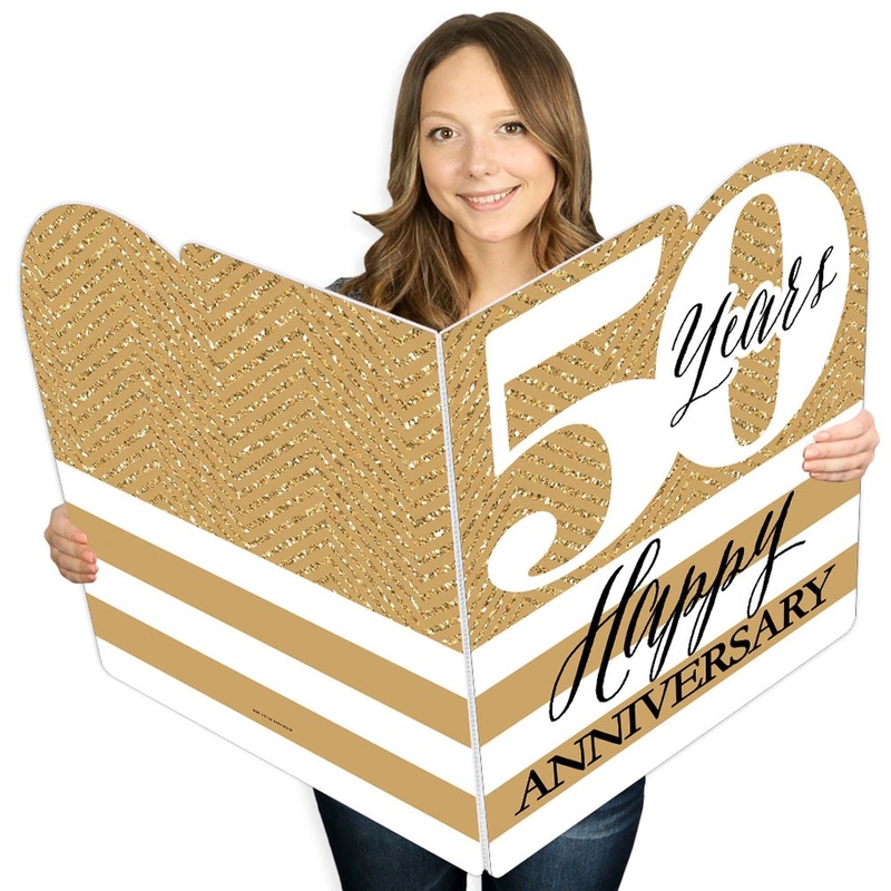 We Still Do - 50th Wedding Anniversary - Happy Anniversary Giant Greeting Card - Big Shaped Jumborific Card - 16.5 x 22 inches