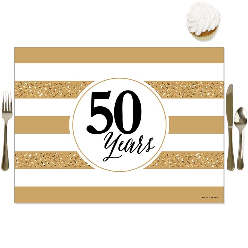 We Still Do - 50th Wedding Anniversary - Party Table Decorations - Anniversary Party Placemats - Set of 16
