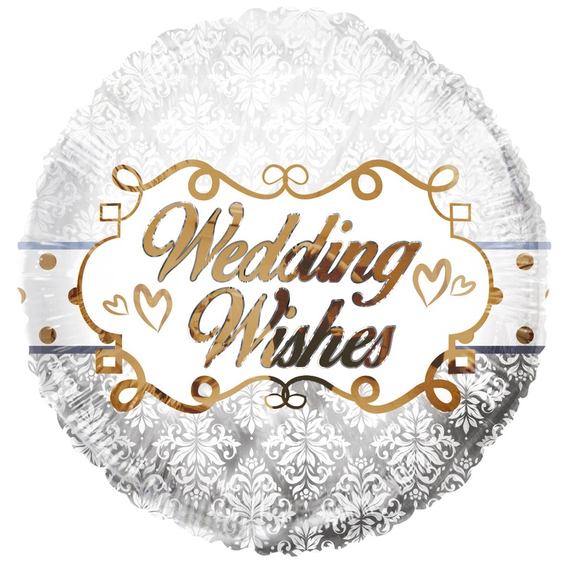 18" Wedding Wishes Foil Balloon