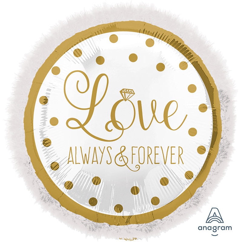 32" Sparkling Gold Wedding Balloon