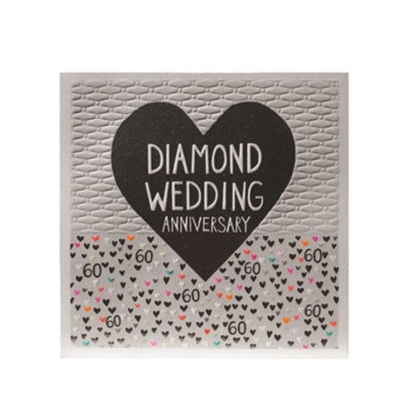 Diamond Wedding Anniversary Card