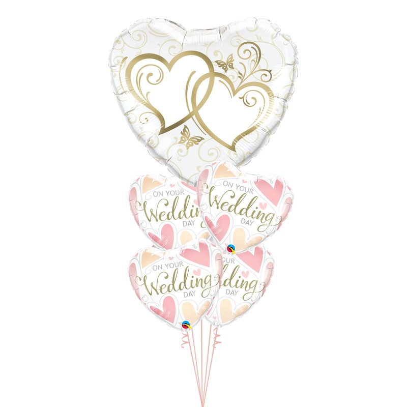 Entwined Hearts Gold Wedding Day