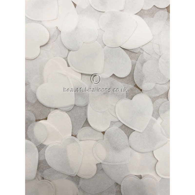 White heart tissue paper confetti table decoration, Wedding confetti, Bride to be parties