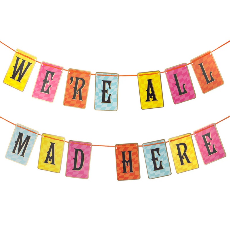 Alice in Wonderland Multi Colored Double Sided Bunting