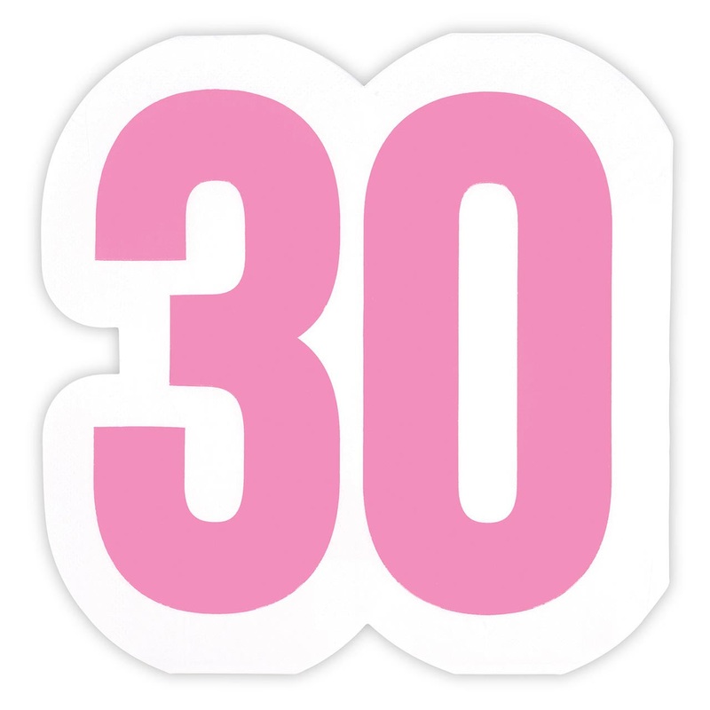 Jumbo Shaped Napkins - 30