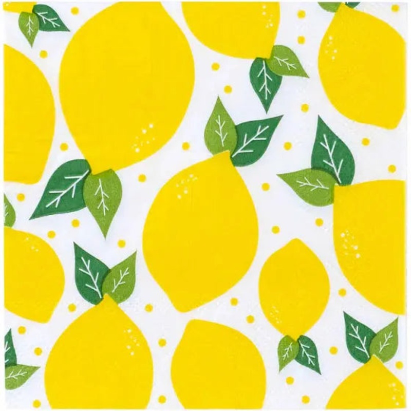 Lemons Napkin - Cocktail Napkin