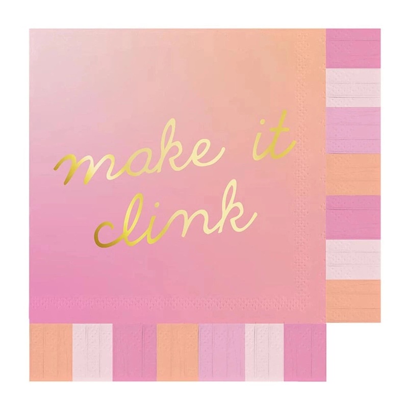 Make it Clink Fringe Beverage Napkins