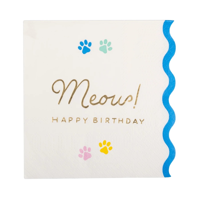 Meow Cat Cocktail Napkin