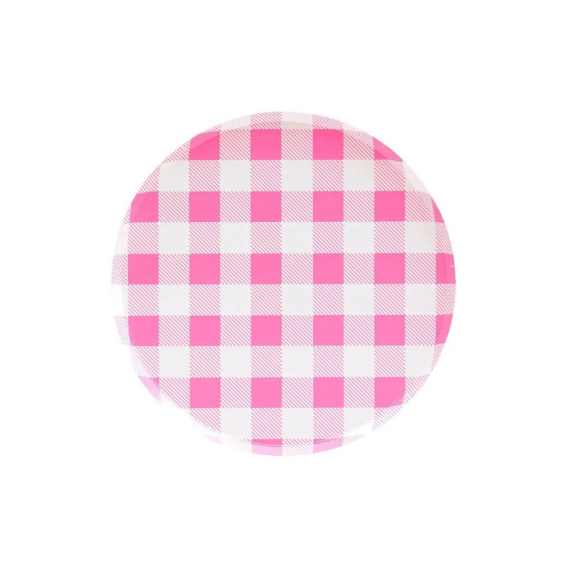 Neon Rose Pattern Plates - 7 inch