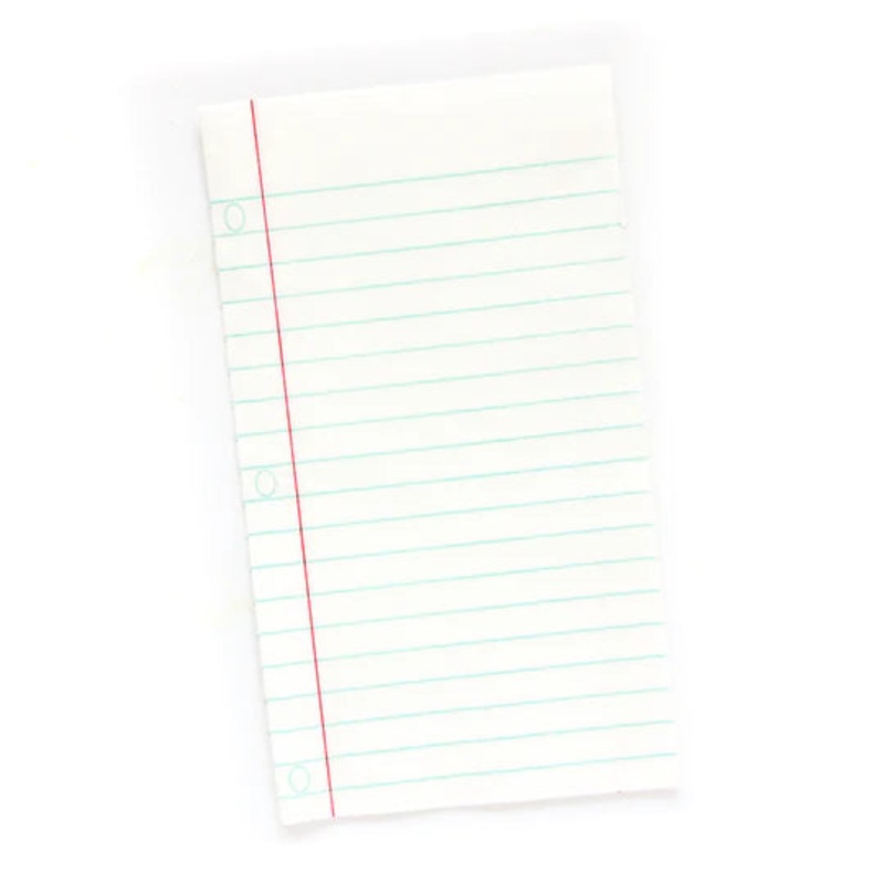 Notebook Paper Napkin