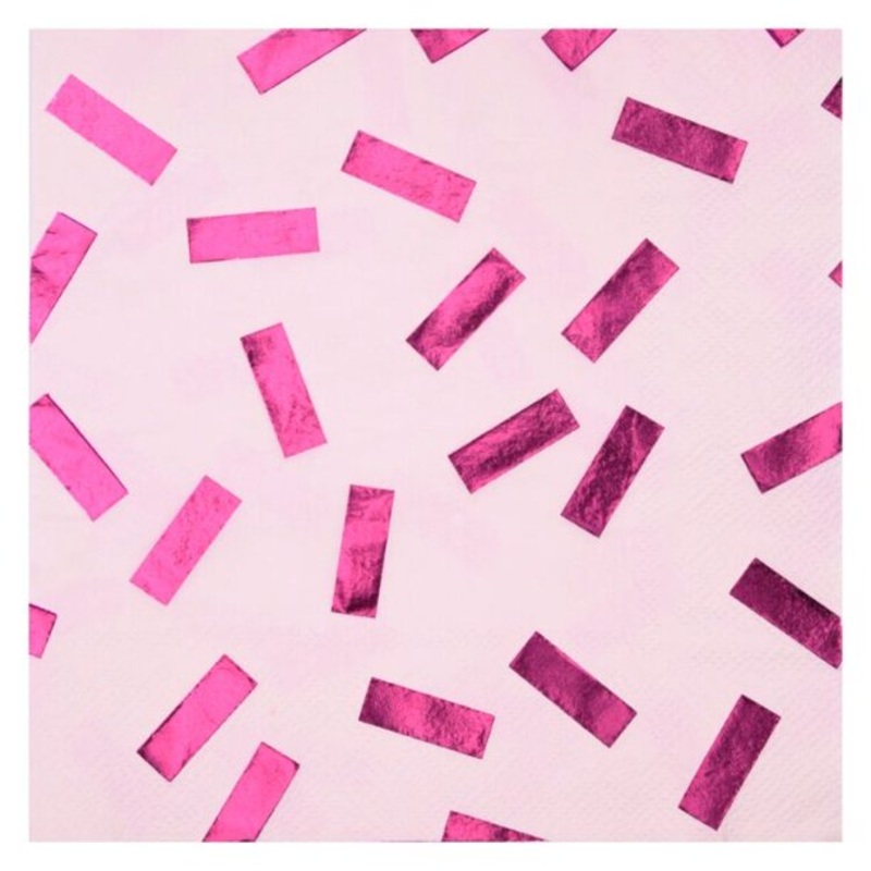 Pretty in Pink Confetti Napkins
