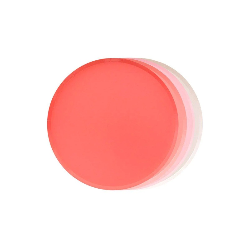 Pretty in Pink Plates - 7 inch