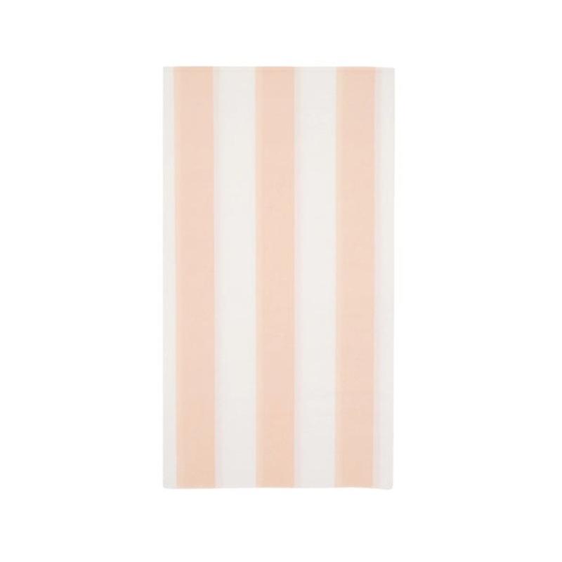 Sweet Peach Cabana Stripe Guest Towels