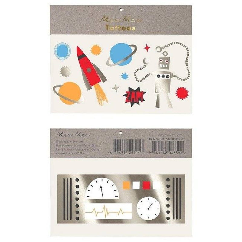 To The Moon Temporary Tattoos