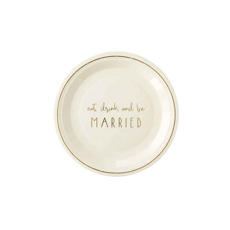 Be Married Paper Plate