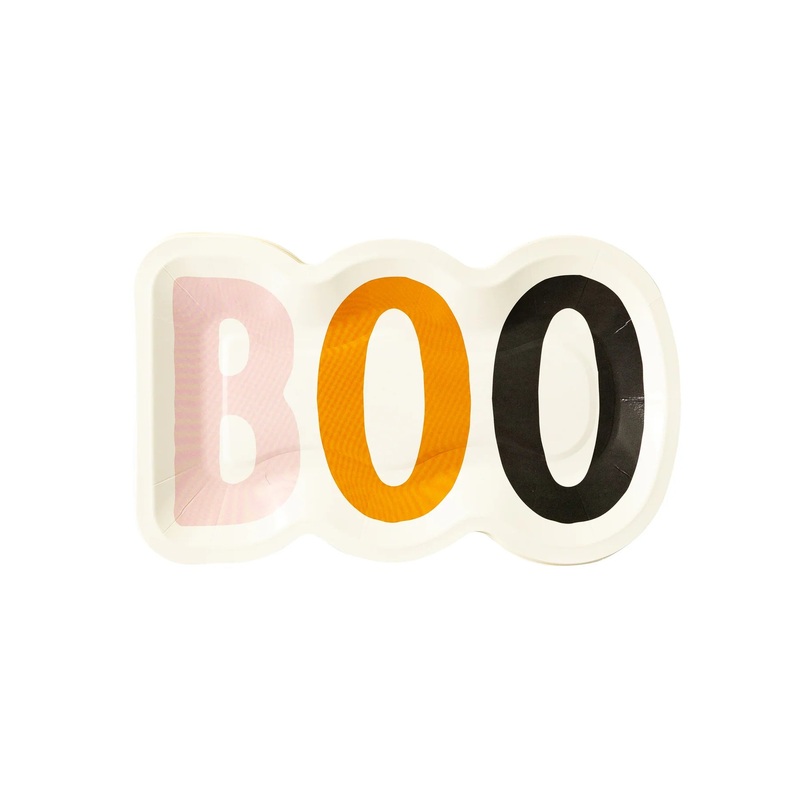 Boo! Shaped Paper Plate