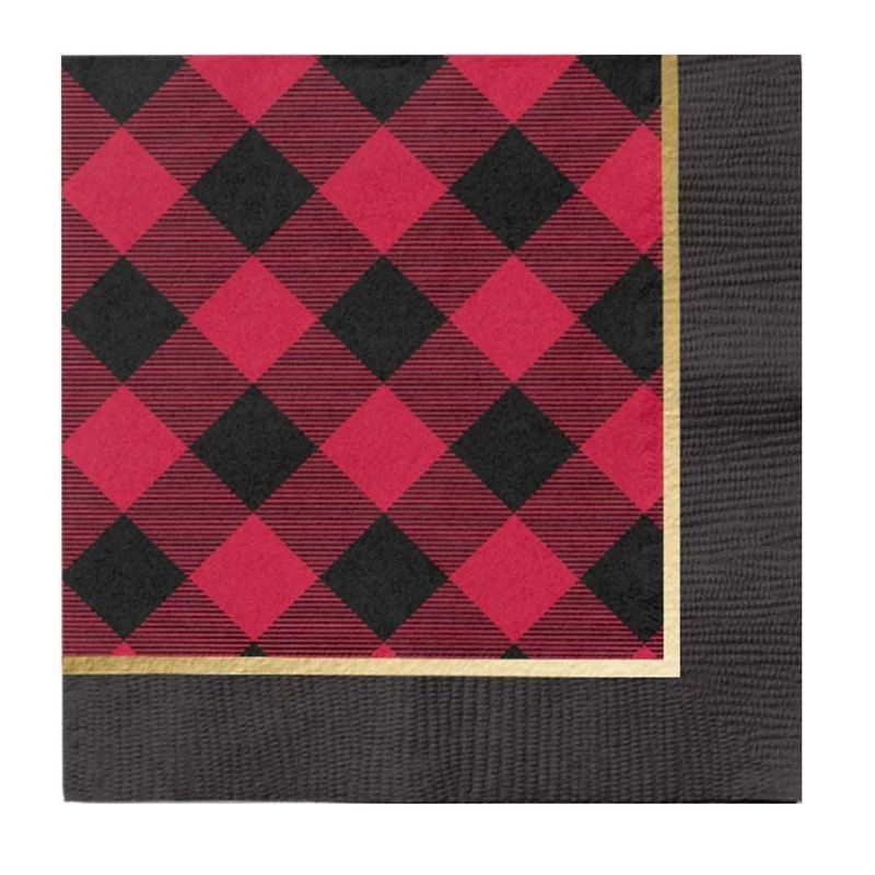 Buffalo Check Paper Cocktail Napkin