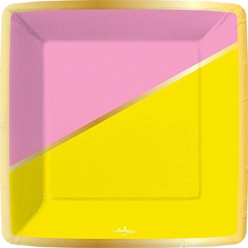 Color Block-Sunshine Dessert Plate