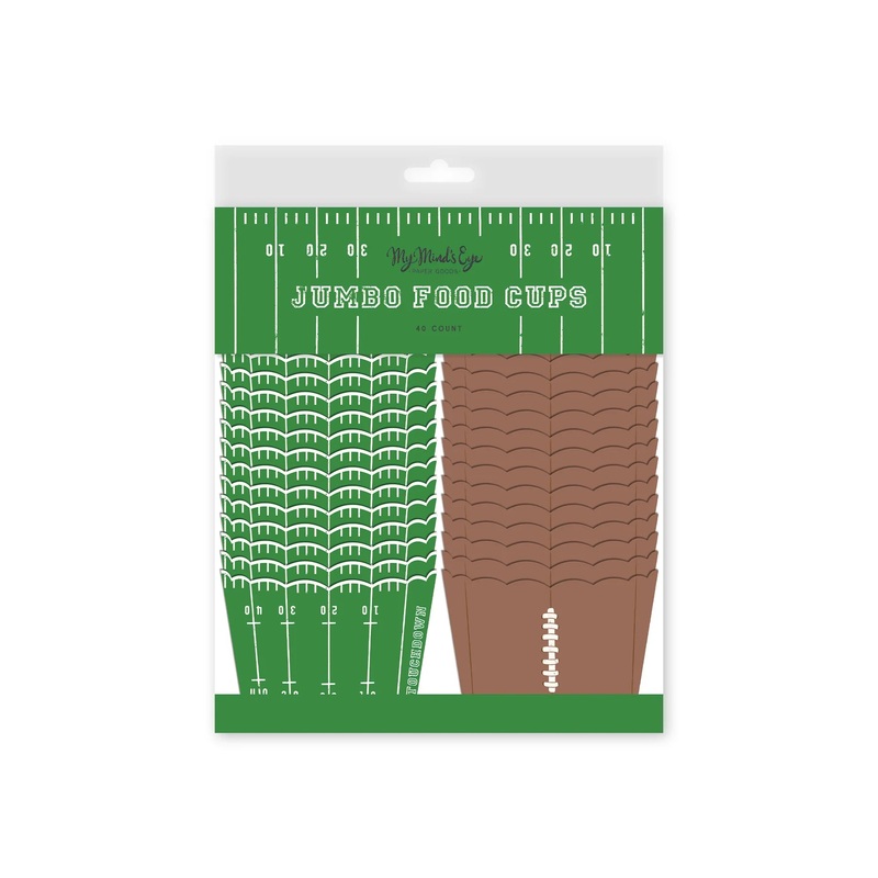 Football Jumbo Baking and Food Cups