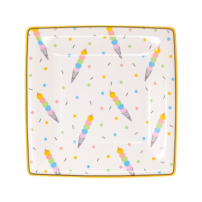 Ice Cream Cones Dessert Plates