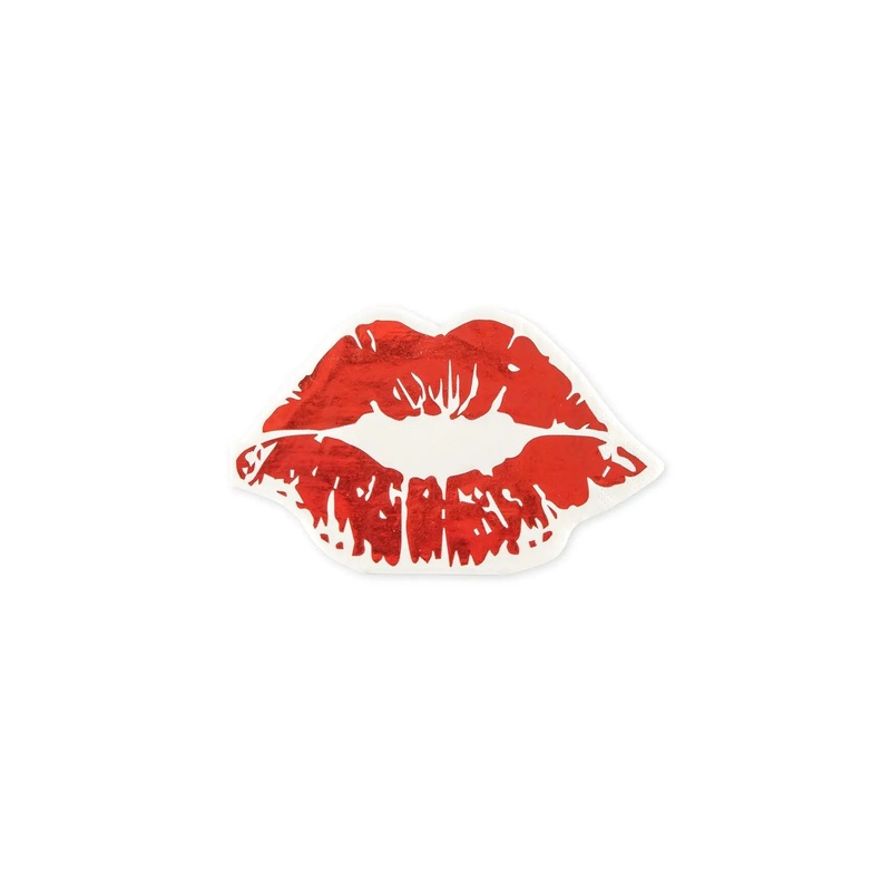 Paper Party Napkins - Red Lips