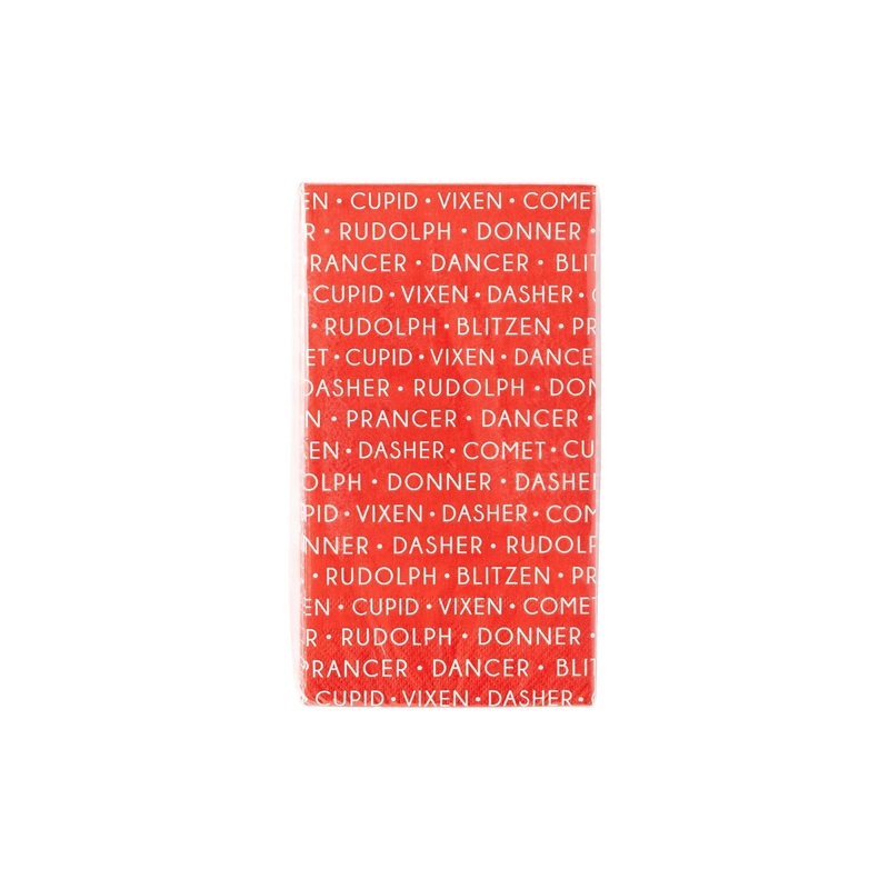 Reindeer Names Guest Napkin