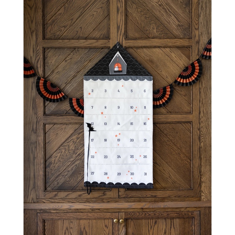 Countdown to Halloween Canvas Pocket Advent Calendar