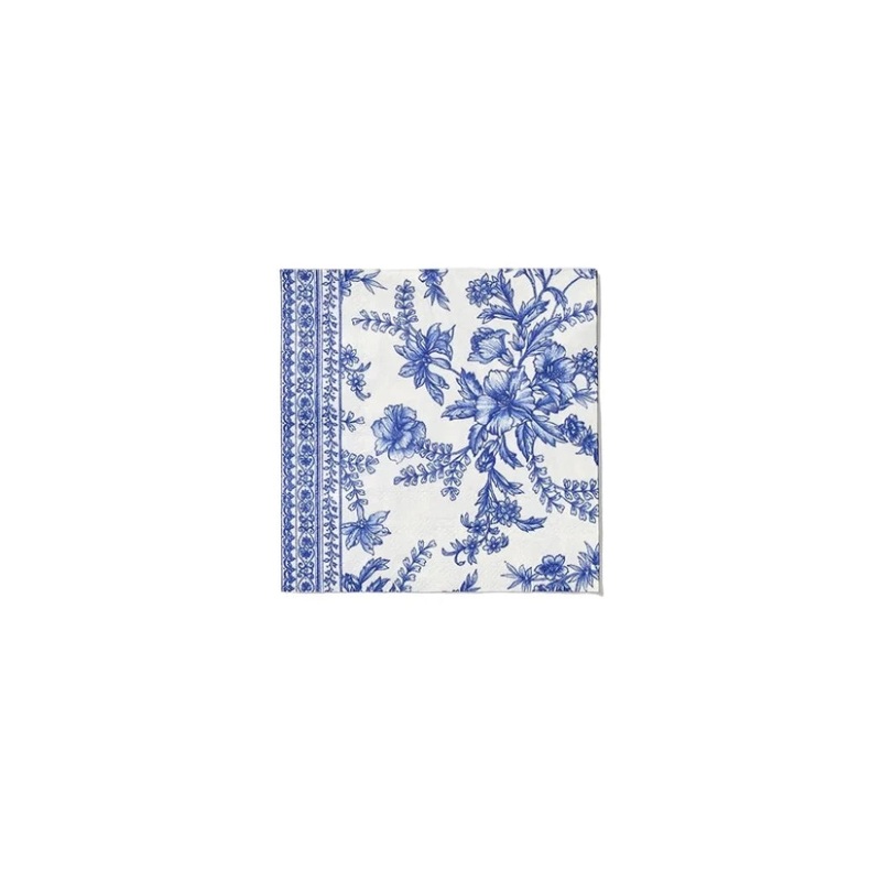 French Toile Cocktail Napkins