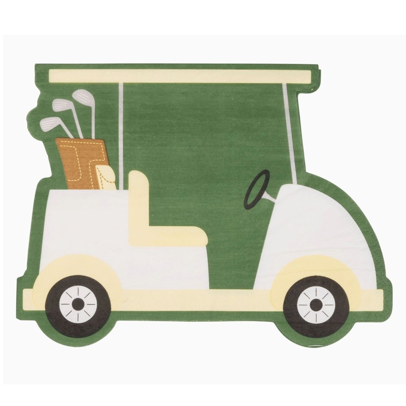 Golf Cart Party Paper Napkins | Package 24